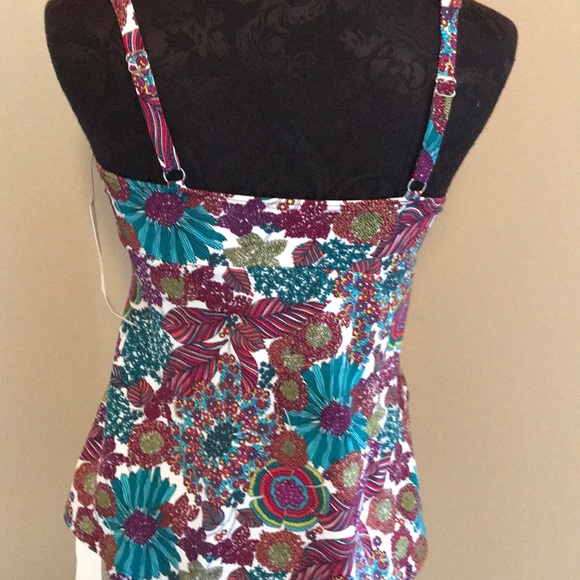 NWT Talbots Aqua Floral Tankini - Bundle & Save! - Picture 4 of 6